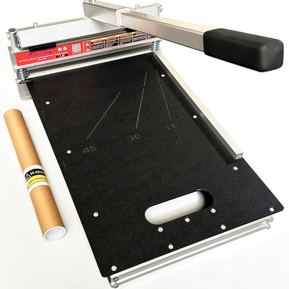 Heavy Duty Laminate/Vinyl Plank Cutter 13" With A replacement blade - Provides Clean, Splinter-Free Cuts on Laminate, Vinyl, Hardwood, Parquet, Siding & More - Double the time!