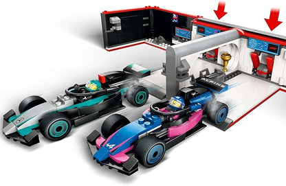 LEGO City F1(R) Mercedes-Benz AMG &amp Alpine Race Car Garage Toy Toy Birthday Present Block Boys Girls Children 7 Years 8 9 Years Old Elementary School Vehicle Car Mini Car 60444