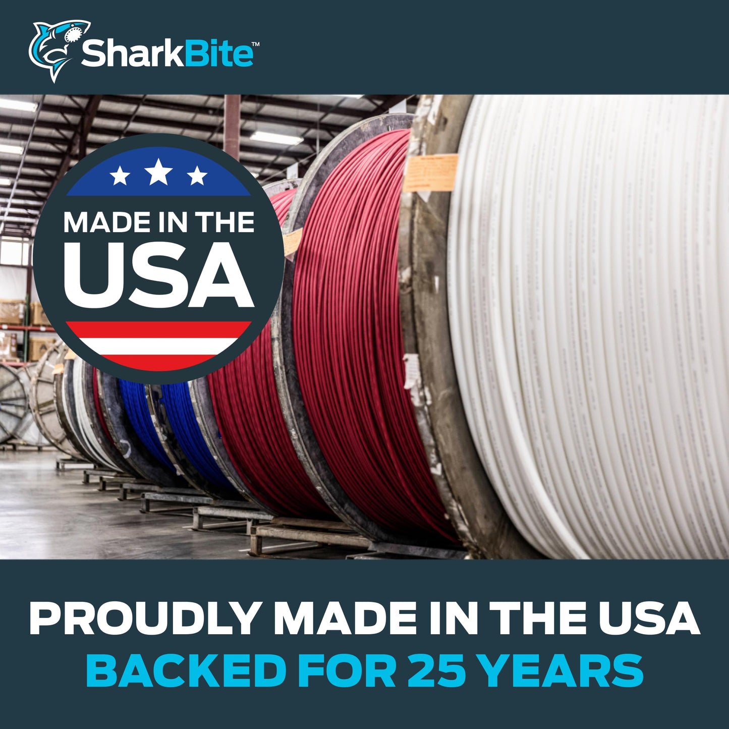 SharkBite 1 Inch x 100 Feet White PEX-A, Made in the USA, Flexible Water Pipe Tubing for Plumbing, UA80W100