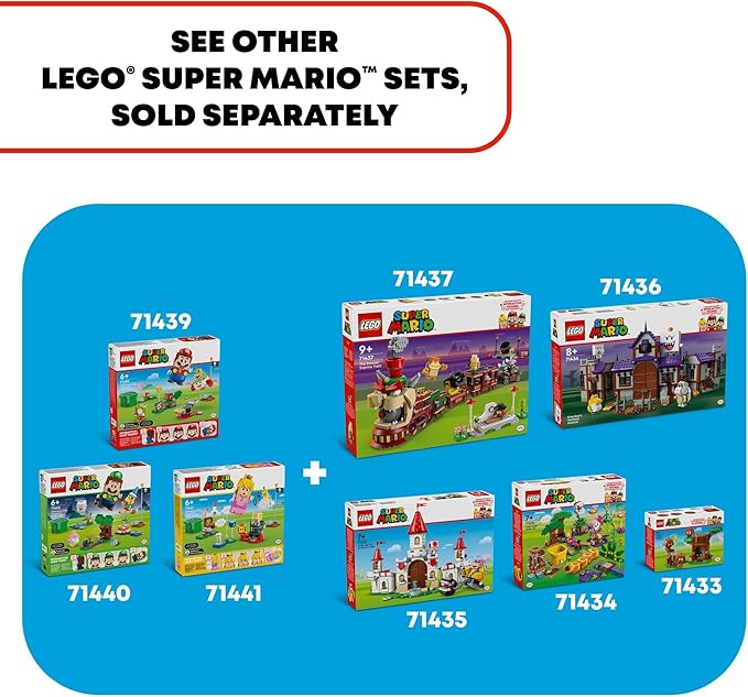 LEGO Super Mario Super Mario Adventures with Interactive Luigi Toy - Building Toys for Kids Boys &amp Girls Ages 6+ - Nintendo Birthday Gift Idea with 4 Figures - 71440