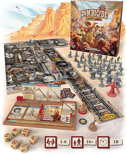 Zombicide: Undead or Alive Strategy Cooperative Game for Teens and Adults | Zombie Board Game | Ages 14+ | 1-6 Players | Avg. Playtime 1 Hour | Made by CMON