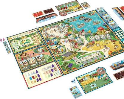 Village Board Game Big Box Edition - Includes All Expansions &amp Promos! Medieval Farming Strategy Game Family Game for Kids &amp Adults Ages 12+ 1-5 Players 60-120 Min Playtime Made by Eggert