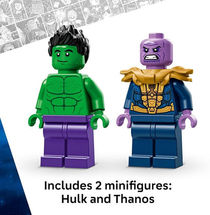 LEGO Marvel The Hulk Truck vs. Thanos - Monster Truck Building Toy for Kids 7+ - Includes Hulk &amp Thanos Toy Minifigures - Creative Birthday Gift Idea for Girls and Boys - 76312