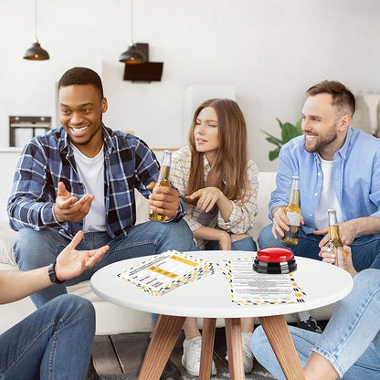 Office Party Friendly Feud Game with 2 Answer Buzzers Team Building Feud Cards for Family Game Night Fun Trivia Quiz for Work Staff Coworkers Groups