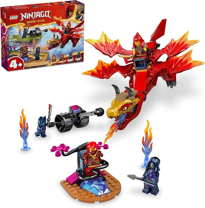 LEGO NINJAGO Kai’s Source Dragon Battle Adventure Playset with Buildable Model and 4 Posable Ninja Action Figures Toddler Ninja Toy Ninja Gift Idea for Kids Boys and Girls Ages 4 and Up 71815