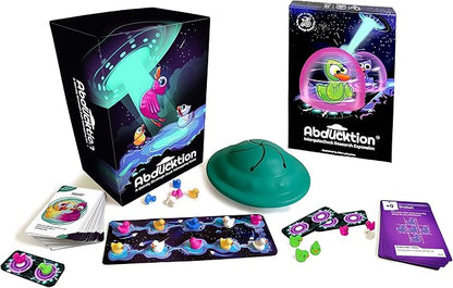 Abducktion - Bundle Base + IntergalacDuck Research Expansion Combo Pack 25-30 Minutes Ages 12+ A weirdly Strategic Duck Kidnapping Game a UFO and Mind-Bending Shape-Finding Logic!