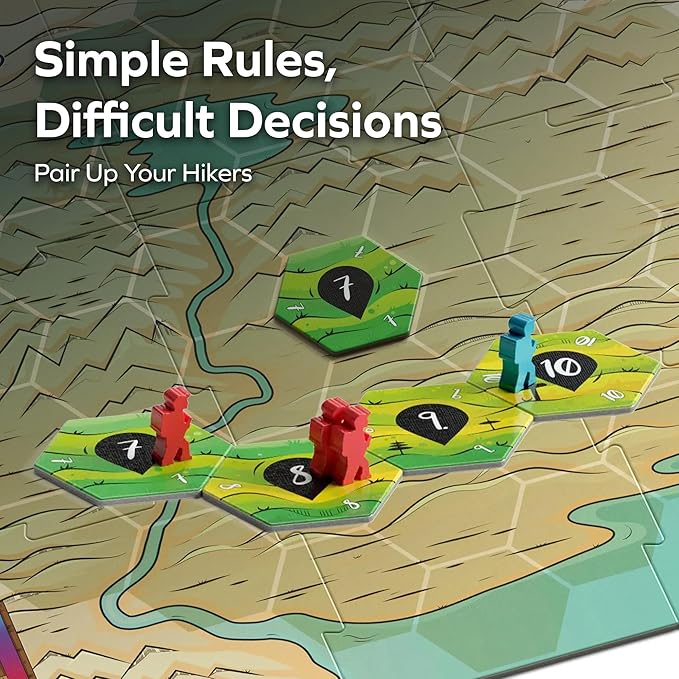 Allplay - Switchbacks Board Game for Adults and Families - Tile-Laying - Small Box - Filler Game with Fangs - 1 Minute to Teach Travel Game - 2 to 4 Players - 15 Minute Play Time