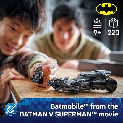 LEGO DC Batman: Batman v Superman Batmobile Building Blocks Set - Super Hero Toy for Kids Boys &amp Girls Ages 9+ - with Armored Minifigure &amp Golden Coin - Gift Idea for Birthdays - 76331