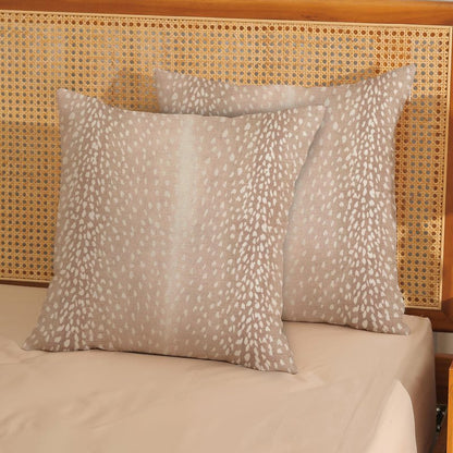 JEFERSO Antelope Pillow Covers 20x20 Set of 2 Beige Animal Skin Print Throw Pillow Covers Modern Antelope Decorative Pillow Cases Outdoor Farmhouse Linen Decor Cushion Case for Couch Sofa Room