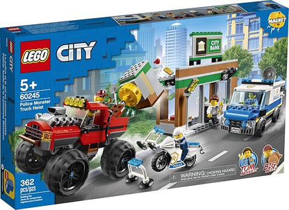 LEGO City Police Monster Truck Heist 60245 Police Toy Cool Building Set for Kids New 2020 (362 Pieces)