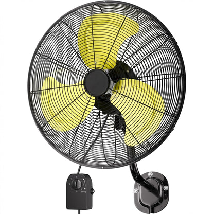 Uthfy 20 Inch Wall Mount Fan, High Velocity Max.7200 CFM Industrial Wall Fan, Heavy Duty Oscillating Fan with 3 Speeds, Outdoor Fan for Garage, Workshop, Patios, Commercial, Indoor Use, ETL Certified