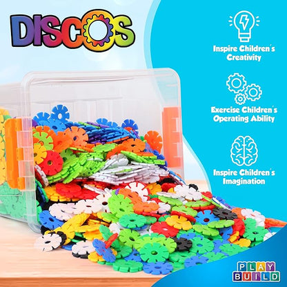 Discos Interlocking Connecting Kids Toys Preschool Learning Montessori Toys Play and Learning Stem Learning Toys Ages 3+