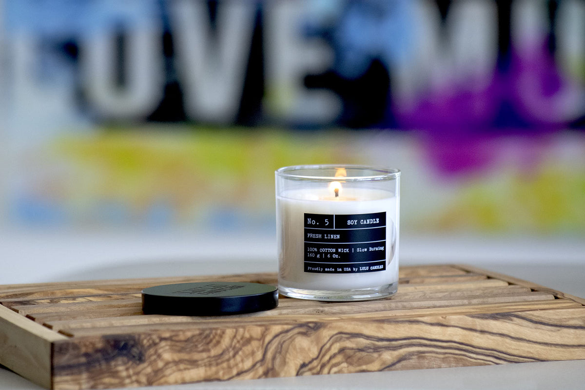 Lulu Candles | Wild Lemongrass | Luxury Scented Soy Jar Candle | Hand Poured in The USA | Highly Scented & Long Lasting (6 Oz.)