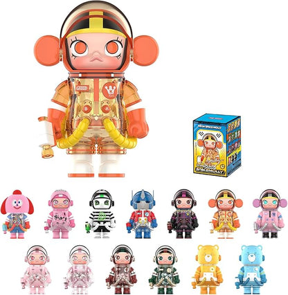 POP MART MEGA Space Molly 100% Series4 Blind Box Figures Random Design Action Figures Collectible Toys Home Decorations Holiday Birthday Gifts for Girls and Boys Single Box