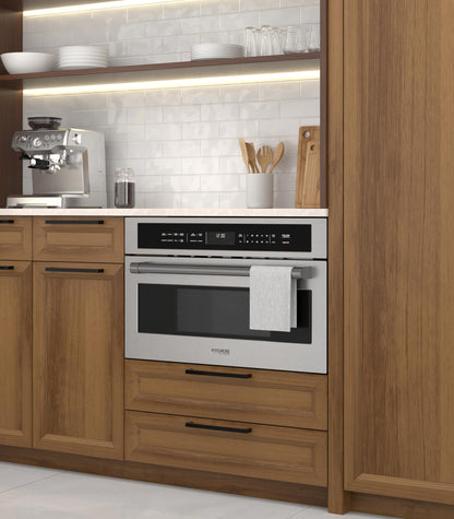 KoolMore Reserve 30 in. 1.6 cu. ft. Built-in Convection Microwave Oven with Air Fryer, 10 Power Levels, Sensor Cooking, Bake, Roast,1750 Watts & NEMA 5-20P Plug, UL Certified in Black Stainless-Steel