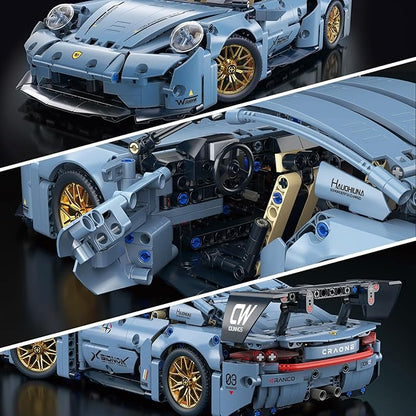 PIKARO Sports Race Car Building Set Kit for Boys &amp Adults 1:14 MOC Toys Racing Model Car Kits Birthday Gift for Boys Kids Age 8-14 12-16