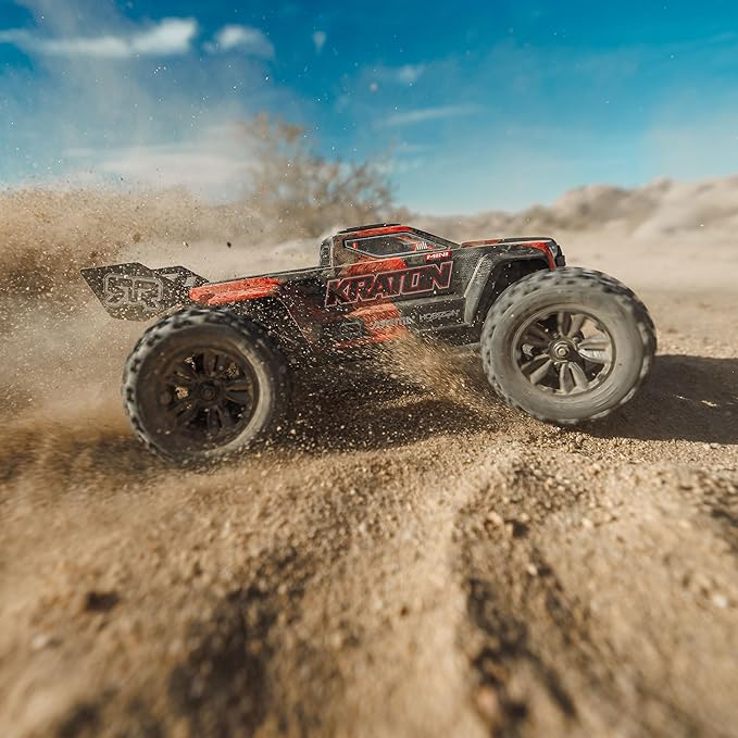 ARRMA 1/16 Mini Kraton 3S DSC 4X4 RTR Brushless Speed Truck Black/Red ARA2508T1