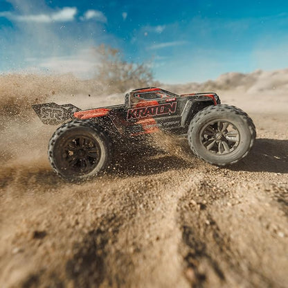 ARRMA 1/16 Mini Kraton 3S DSC 4X4 RTR Brushless Speed Truck Black/Red ARA2508T1