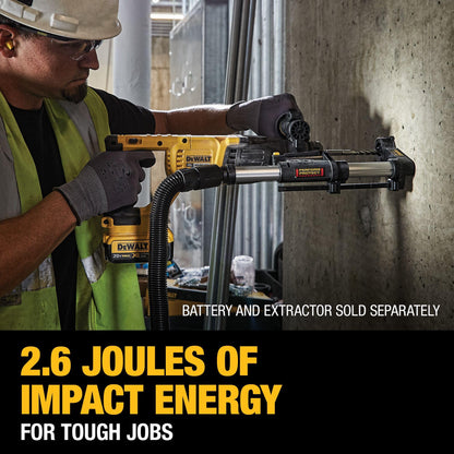 DEWALT 20V MAX SDS Plus 1 Inch Cordless Rotary Hammer with D-Handle, Bare Tool Only (DCH133B)
