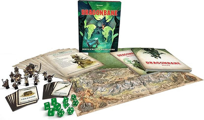 Free League Publishing Dragonbane: Mirth &amp Mayhem Roleplaying Game Core Set Includes Dice Rulebook Adventures Map and More RPG Tabletop Board Game for Adults Family Teens 13+