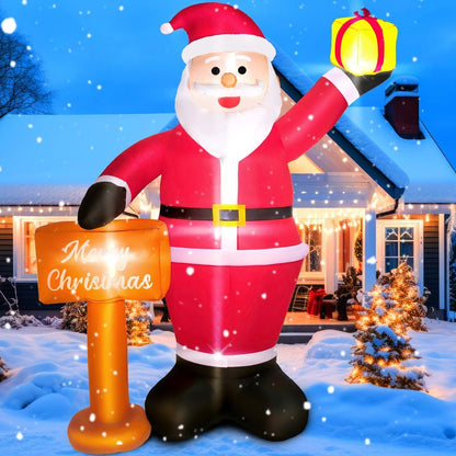 Christmas Inflatables Decorations Outdoor, 6FT Inflatable Christmas Blow Ups for Yard, Garden, Lawn & Indoor, Bright LED Lighted Xmas Decoration, Easy Setup & Weather-Resistant Holiday Display