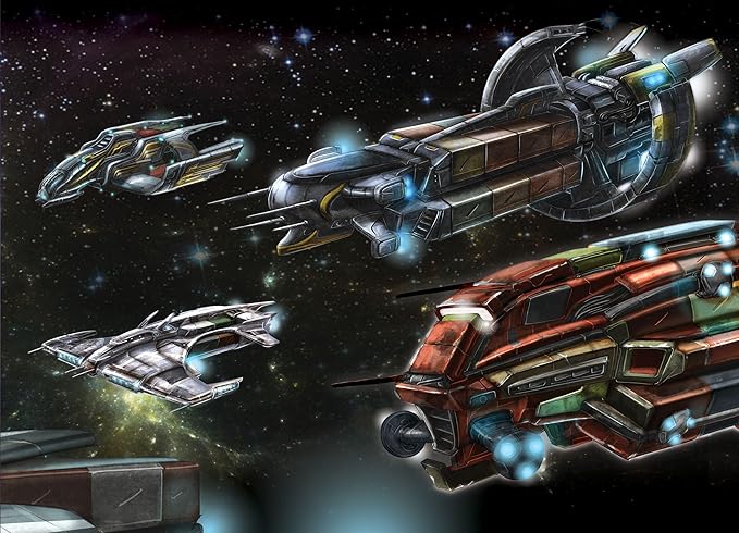 Battle Systems - Core Space First Born - Sci-Fi Miniatures Board Game - Cyberpunk 28mm Science Fiction Figures for 40K Wargame - Tabletop Modular 3D Gaming Terrain - (Ships of Disrepute)