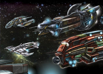 Battle Systems - Core Space First Born - Sci-Fi Miniatures Board Game - Cyberpunk 28mm Science Fiction Figures for 40K Wargame - Tabletop Modular 3D Gaming Terrain - (Ships of Disrepute)