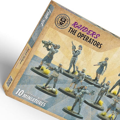 Modiphius Entertainment: Fallout Wasteland Warfare: Raiders - The Operators - 10 Unpainted Figures Nuka World Wave Miniatures Compatible w/ Factions