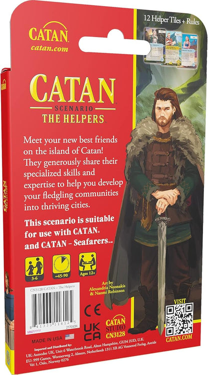 CATAN The Helpers SCENARIO EXPANSION | Strategy Board Game | Adventure Game | Family Game for Adults and Kids | Ages 12+ | 3-6 Players | Average Playtime 45-90 Minutes | Made by CATAN Studio
