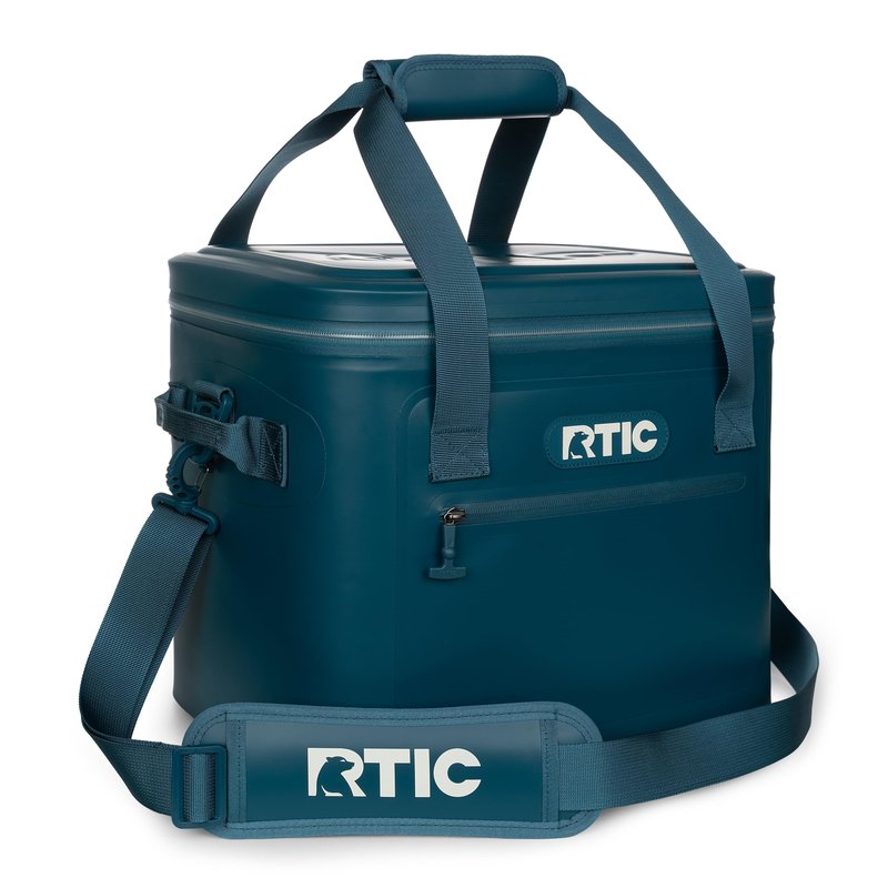 RTIC Ultra-Tough Soft Cooler 30 Can, Insulated Bag Portable Ice Chest Box for Lunch, Beach, Drink, Beverage, Travel, Camping, Picnic, Car, Trips, Floating Cooler Leak-Proof with Zipper, Marine