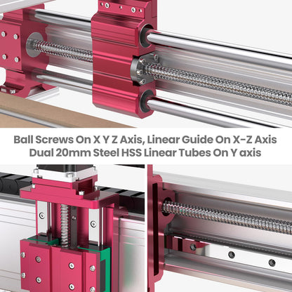 NymoLabs NBX-5040 CNC Router Machine with Custom-Made 710W 7000-30000 RPM Trim Router Spindle & ER-11 Collet, Milling Engraving for Wood Acrylic Aluminum