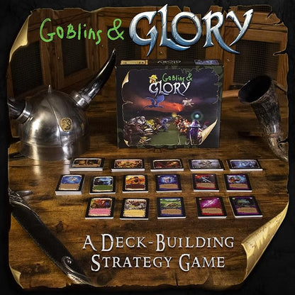 Goblins &amp Glory Strategy Board Game – Fantasy Deck Building Adventure with Heroes Monsters &amp Quests – Fun Card Game for Adults &amp Teens Ages 14+ 3–5 Players 30+ Minute Gameplay