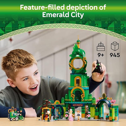 LEGO Wicked Welcome to Emerald City Building Toy - Wicked Toy for Kids Ages 9+ - Gift for Girls and Boys with Tower Model Glinda &amp Elphaba Minidolls - 75684