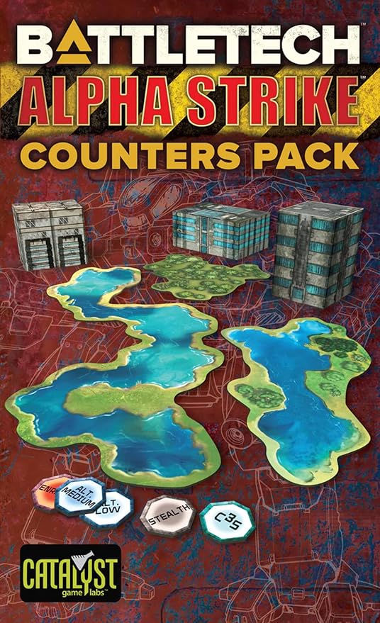 BattleTech Counters Pack Alpha Strike - Miniatures Wargame Accessory for 2+ Players Ages 14+ 1.5 Hours+ Play Time - Essential Kit by Catalyst Game Labs