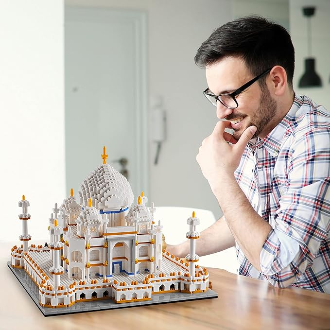 World Famous Architecture Taj Mahal Micro Building Block Set for Adults Age of 14+ - 3950PCS