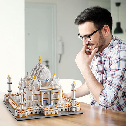 World Famous Architecture Taj Mahal Micro Building Block Set for Adults Age of 14+ - 3950PCS