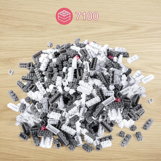 Micro Dog Building Husky Set DIY Animal 3D Puzzle Building Toy Bricks Set Educational Particle Building Blocks Toys Kits Gifts for Kids or Adults (4800 Pieces)