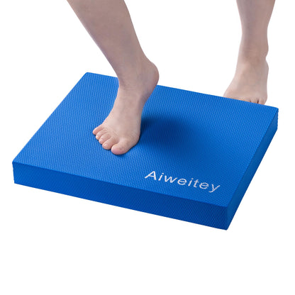 Stability Trainer Pad - Foam Balance Exercise Pad Cushion for Therapy, Yoga, Dancing Balance Training, Pilates,and Fitness (Blue c)