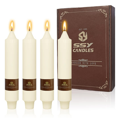 Ivory Candle Dripless Candlesticks Short Taper Candle 7 inch Small Candle Sticks Ivory Tapered Candles Wax Cute Stick Candles for Home Décor Weddings Holiday