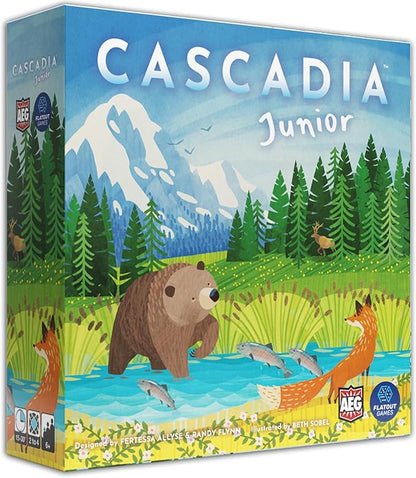 AEG &amp Flatout Games | Cascadia Junior - Based on The Award-Winning Board Game Cascadia | 2-4 Players | Ages 6+ | Easy to Learn | Quick to Play |