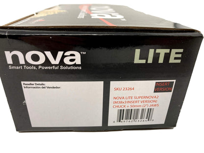 NOVA 23264 Supernova 2 (SUPERNOVA2) Lite Wood Lathe Chuck with 2" Jaw Set, Insert Version (Requires Nova Adapter Insert sold separately)