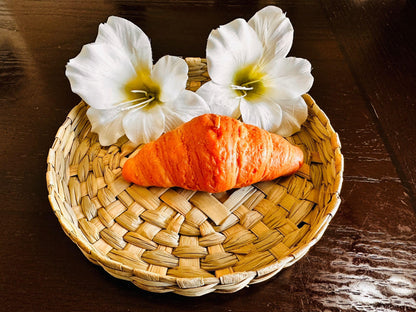 Croissant Shaped Candle | Decorative Handmade Natural Soy Wax | Unique Realistic Food | Best Gift for Women| Aromatherapy at Home| Romantic Cozy Fragrance Home Decor Candle