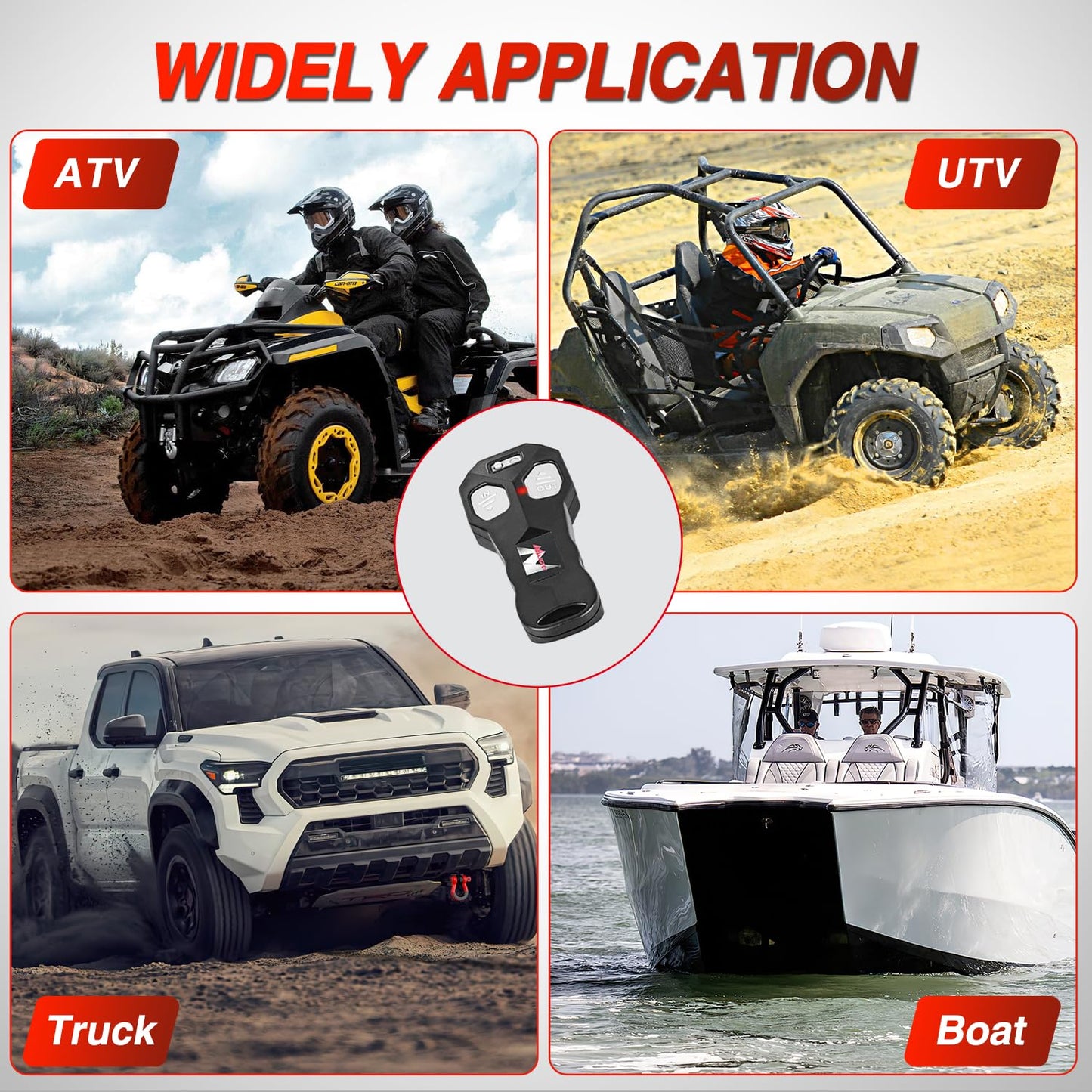 Nilight 3500 lbs ATV Winch 12V Electric Winches With Synthetic Winch Rope Wireless Remote Wired Switch Fairlead Mounting Plate Portable Waterproof Winch for Towing ATV UTV Trailer Truck Jeep Offroad