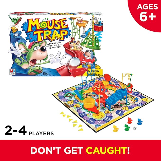 Mouse Trap Board Game For Kids Ages 6 and Up (Amazon Exclusive)