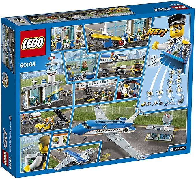 LEGO City Airport 60104 Airport Passenger Terminal Building Kit (694 Piece)