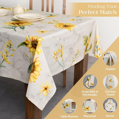 Maison d' Hermine Table Cloth Square Table 100% Cotton 54 x 54 Inches Tablecloth Reusable Decorative for Dining Kitchen Room Farmhouse Home Gifts for Mothers Day Spring Summer - Candice