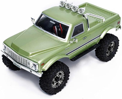 HOBBYPLUS CR18P EVO 2 Rock RC Crawler - 1/18 Scale Mini RC Crawler with Two-Speed Transmission All-Metal Gears Evolved EVO Platform Ready-to-Run Distinctive Styling Convoy Medium Olive Green