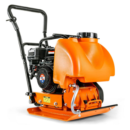 SuperHandy Plate Compactor with 7HP Gas Engine – 4200 lbs Force, 20 x 15 in. Steel Plate, 12 in. Depth Tamper for Soil, Gravel, Asphalt, Landscaping, Sidewalks, Patios (Water Tank)