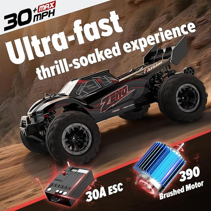Hosim 1/10 RC Car for Adults &amp Boys 48+KMH Electric Remote Control Car High Speed Large RC Truck 4X4 Off-Road All Terrains Waterproof Monster Trucks Hobby RC Cars Toys Gifts for Boys 8-12