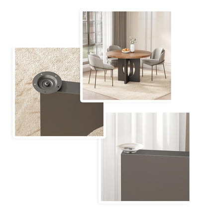 FUSHIAIPTC Heavy Duty Dining Table Base, 30 Inch Metal Leg, Modern Reinforced Steel Office Base, Glass, Wood and Marble Table Tops are All Adaptable